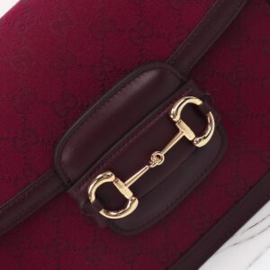 Replica Gucci G 1955 Horsebit Red Denim - high-quality designer bag clone