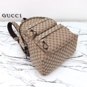 Replica Gucci Backpack GG Canvas Beige - top-tier luxury replica shoulder bag