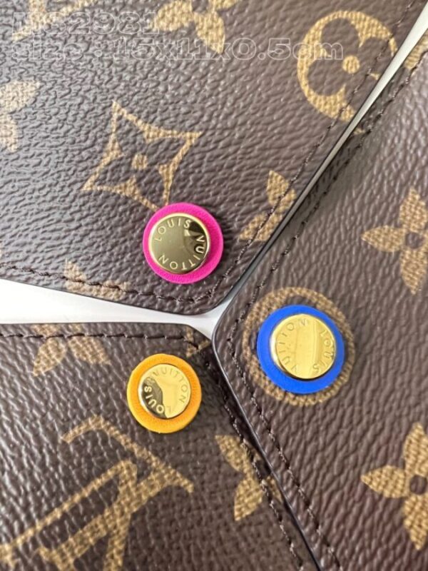 Replica Louis Vuitton Kirigami Pochette Pouch Brown - top-rated replica designer bag