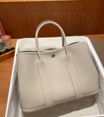 Replica Hermes Garden Party 30cm Negonda Beton - best-selling designer handbag dupe
