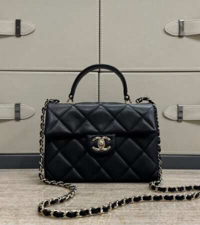 Replica CHANEL 23k Kelly Handle 21cm - best quality luxury bag dupe