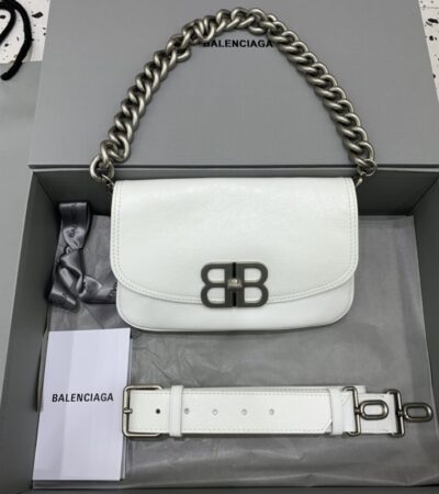 Replica Balenciaga Small BB White - premium-grade designer purse dupe