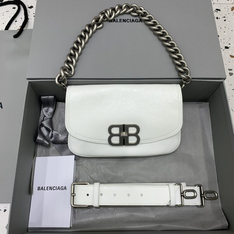 Replica Balenciaga Small BB White - premium-grade designer purse dupe