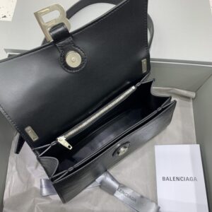 Replica Balenciaga Crush Small Black Silver - elite superclone designer purse