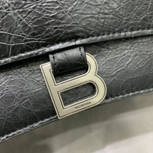 Replica Balenciaga Crush Large Black Silver - best-selling designer handbag dupe