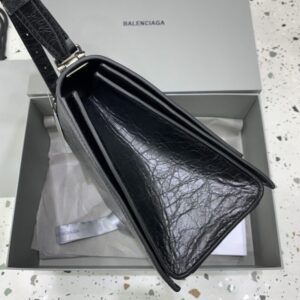 Replica Balenciaga Crush Large Black Silver - best-selling designer handbag dupe