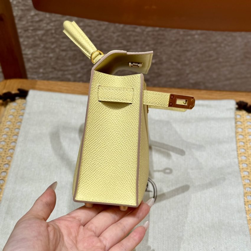 Replica Hermes Kelly Jaune Poussin - authentic-look luxury purse replica