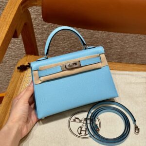 Replica Hermes Kelly Celeste Epsom - top-rated replica designer bag