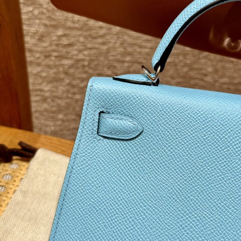 Replica Hermes Kelly Celeste Epsom - premium 1:1 fake handbag model