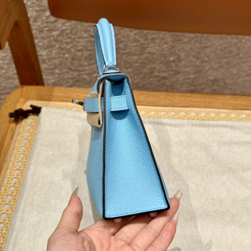 Replica Hermes Kelly Celeste Epsom - near-authentic luxury replica handbag