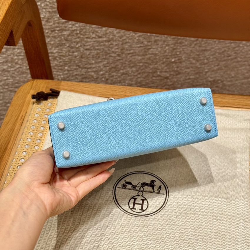 Replica Hermes Kelly Celeste Epsom - elite superclone designer purse
