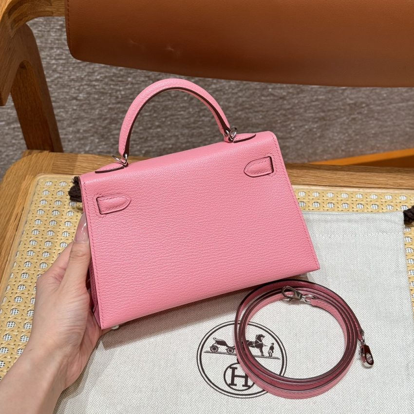 Replica Hermes Kelly Rose Confetti - best quality luxury bag dupe