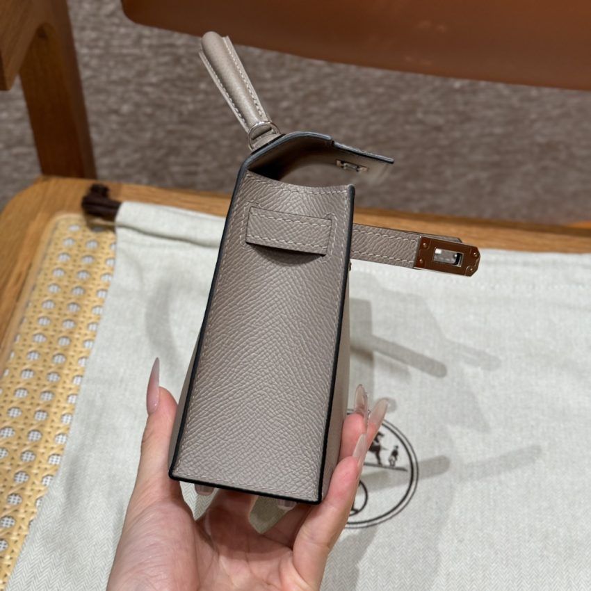 Replica Hermes Kelly Gris Asphalte - premium 1:1 fake handbag model