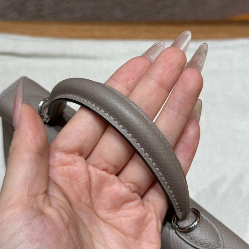 Replica Hermes Kelly Gris Asphalte - near-authentic luxury replica handbag