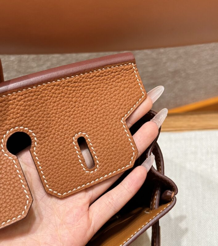 Replica Hermes Birkin Brown Gold Togo - near-authentic luxury replica handbag