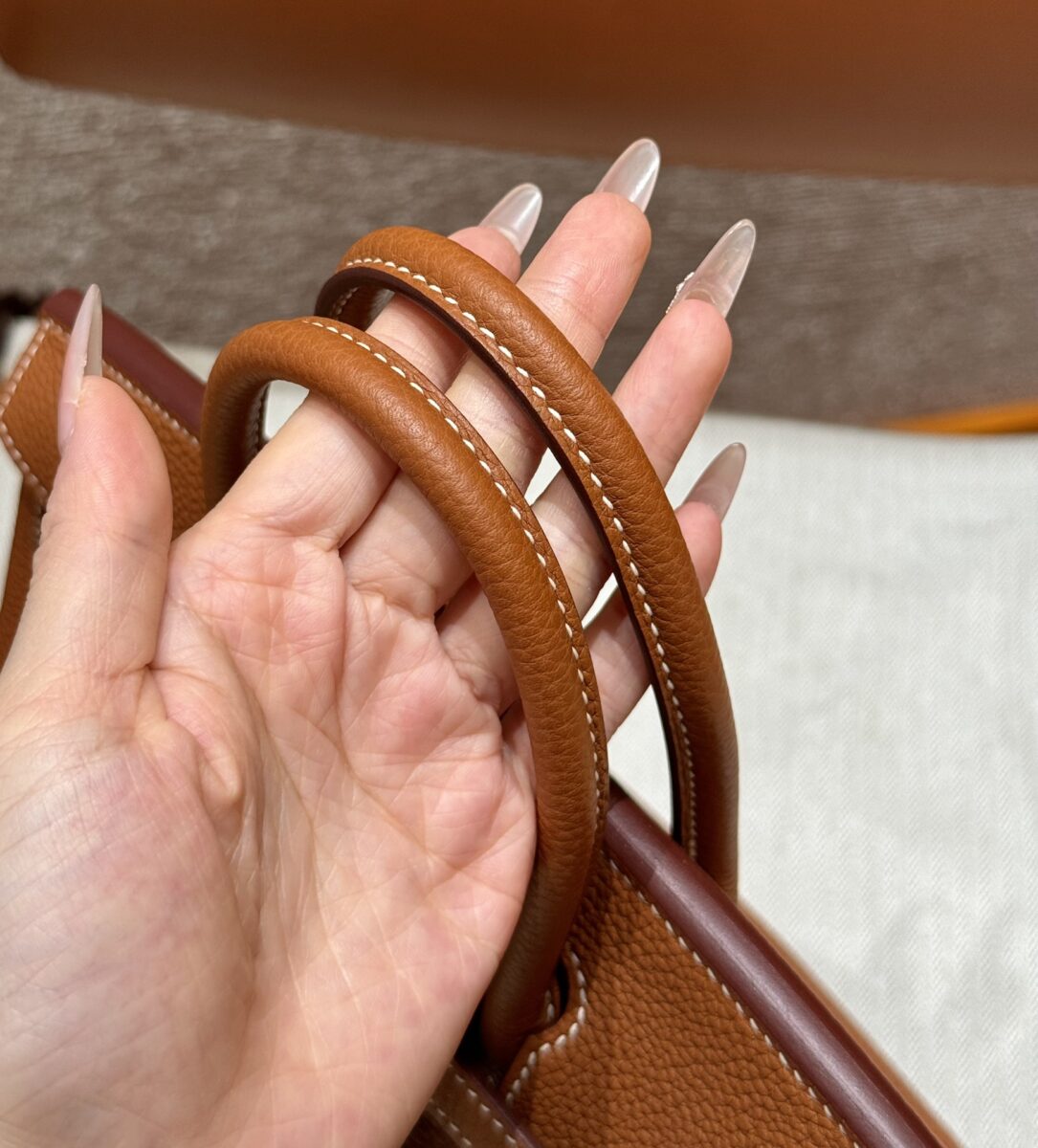 Replica Hermes Birkin Brown Gold Togo - elite superclone designer purse