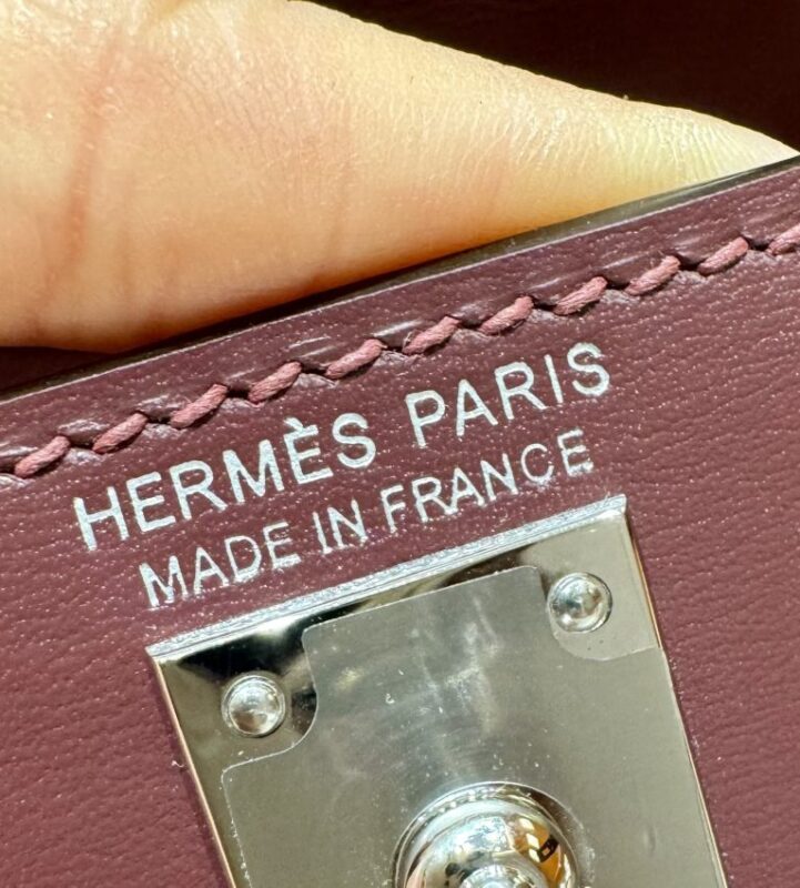 Replica Hermes Kelly Rouge Box Silver - top-rated replica designer bag