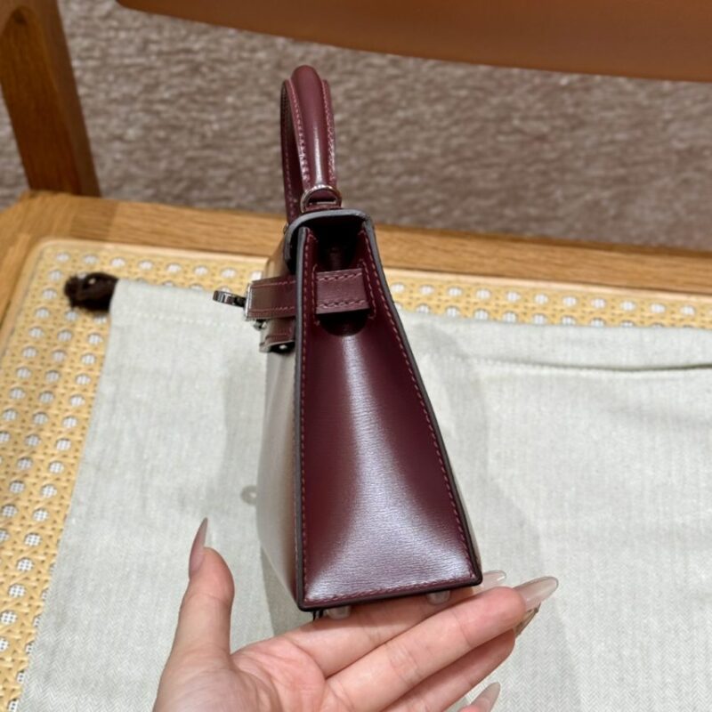 Replica Hermes Kelly Rouge Box Silver - high-accuracy replica luxury purse