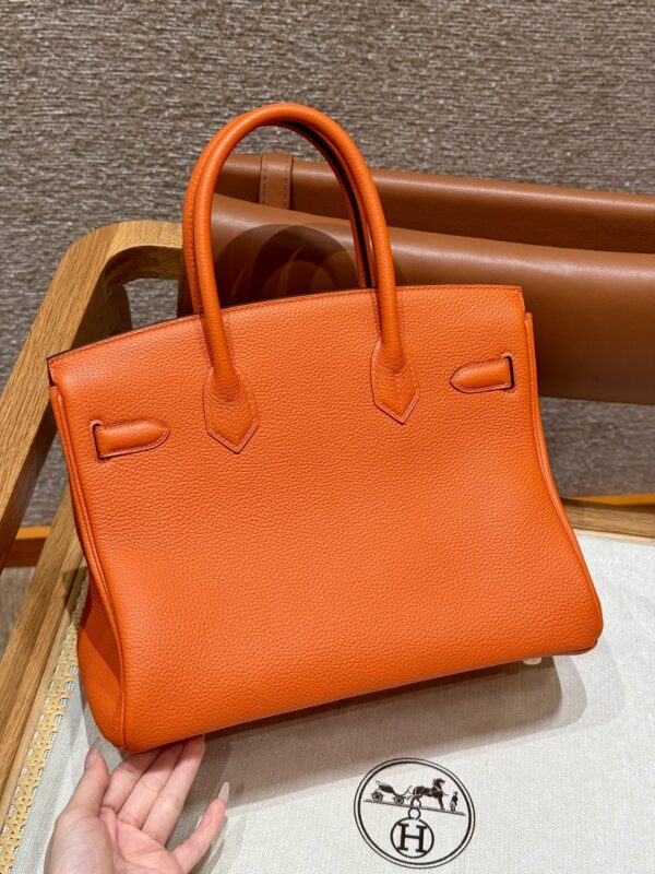 Replica Hermes Birkin Orange Togo Gold - high-accuracy replica luxury purse