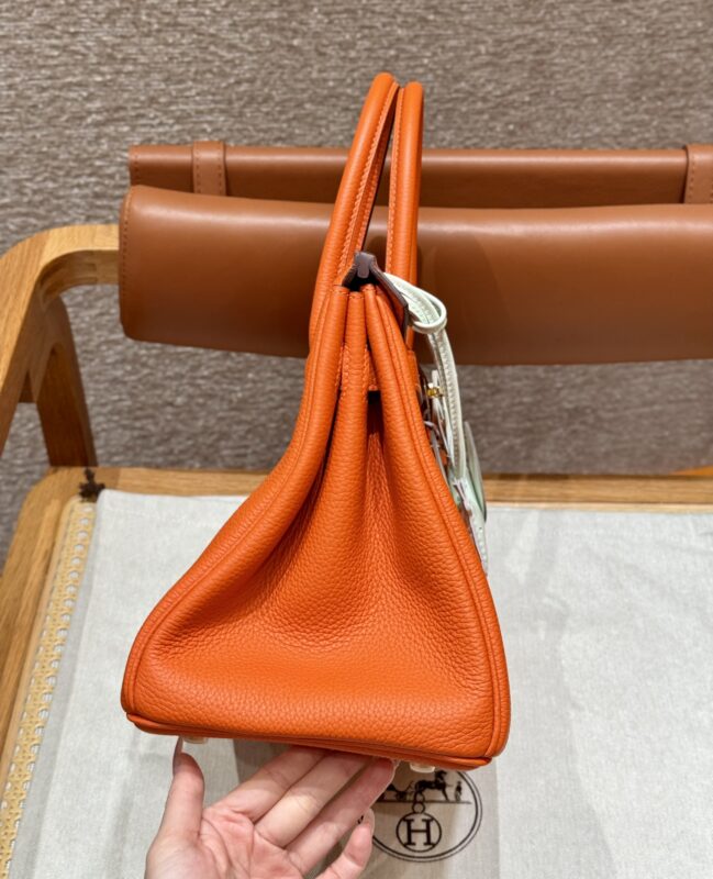 Replica Hermes Birkin Orange Togo Gold - premium 1:1 fake handbag model
