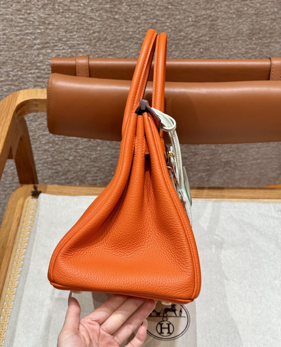 Replica Hermes Birkin Orange Togo Gold - premium 1:1 fake handbag model