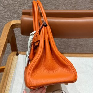 Replica Hermes Birkin Orange Togo Gold - best quality luxury bag dupe