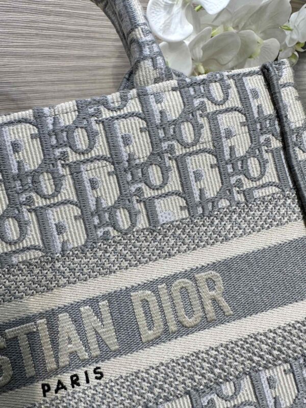 Replica Dior Tote Book CD Grey - top-rated replica designer bag