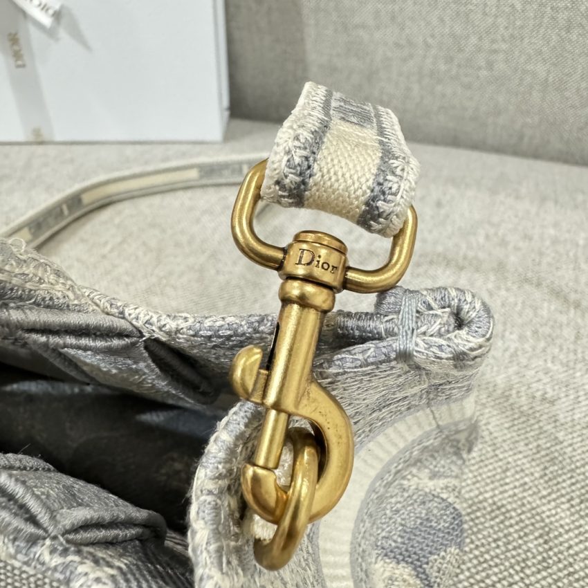 Replica Dior Tote Book Mini Grey Tiger - high-end fake designer purse