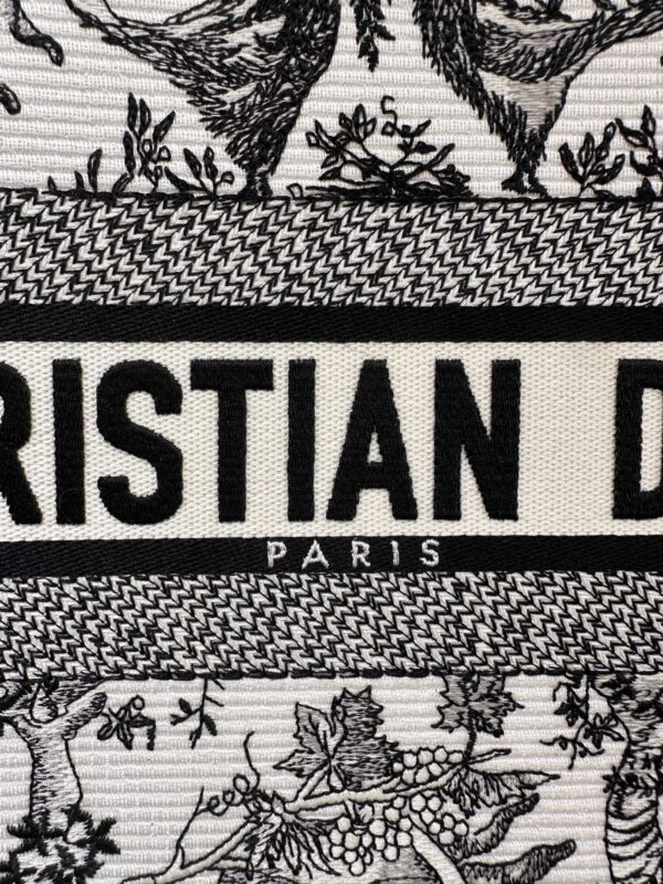 Replica Dior Tote Book Black&White Sun - 1:1 designer replica handbag