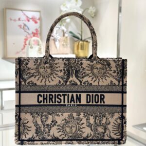 Replica Dior Tote Book Sun God Brown - realistic designer-inspired fake bag