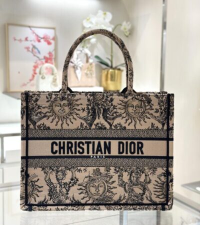 Replica Dior Tote Book Sun God Brown - realistic designer-inspired fake bag