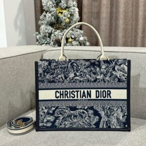 Replica Dior Tote Book Blue Tiger Leather - ultra-realistic fake designer tote