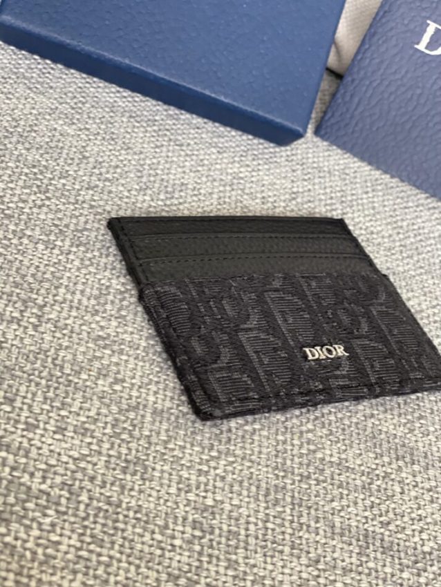 Replica Dior Card Holder Black Man - near-authentic luxury replica handbag