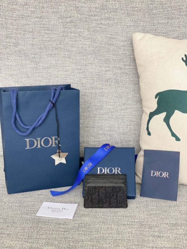 Replica Dior Card Holder Black Man - best quality luxury bag dupe