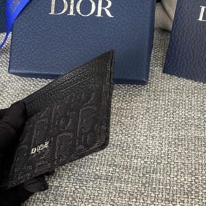 Replica Dior Card Holder Black Man - premium 1:1 fake handbag model