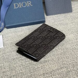 Replica Dior Zipper Card Holder Black - authentic-look luxury purse replica