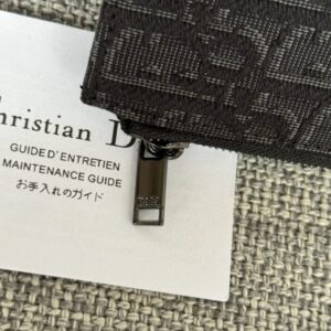 Replica Dior Zipper Card Holder Black - premium-grade designer purse dupe