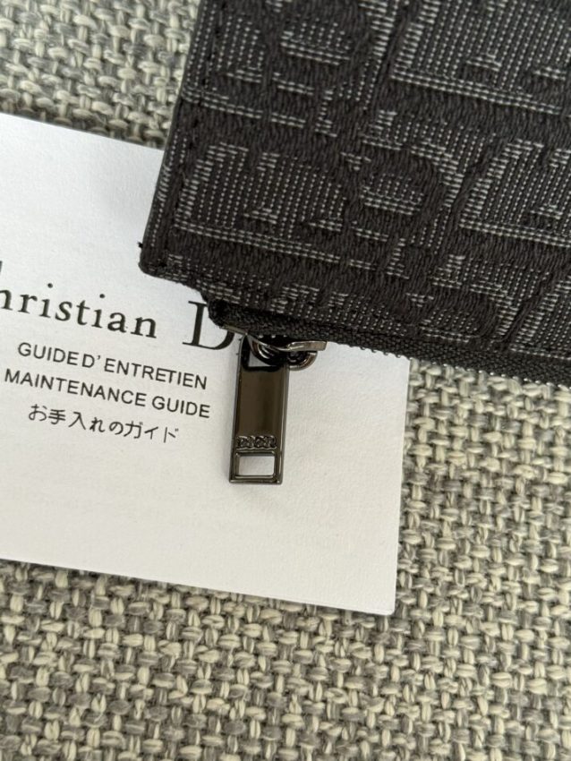 Replica Dior Zipper Card Holder Black - premium-grade designer purse dupe