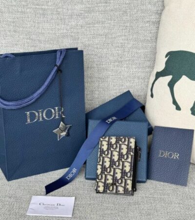 Replica Dior Zipper Card Holder White - premium-grade designer purse dupe