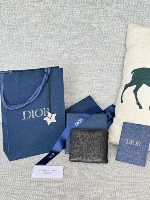 Replica Dior Jacquard Wallet Oblique Black - elite superclone designer purse