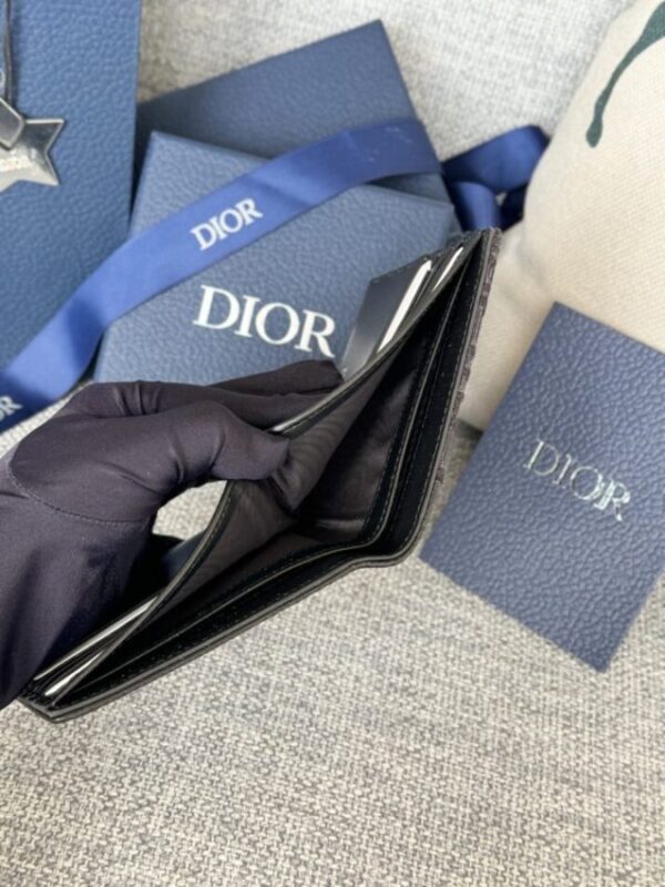 Replica Dior Jacquard Wallet Oblique Black - top-tier luxury replica shoulder bag