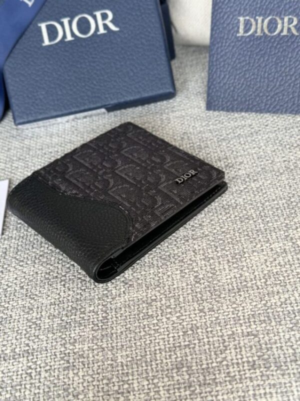 Replica Dior Jacquard Wallet Oblique Black - near-authentic luxury replica handbag