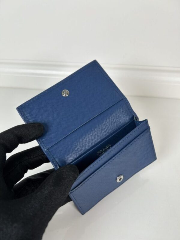 Replica Prada Saffiano Wallet Blue - elite superclone designer purse