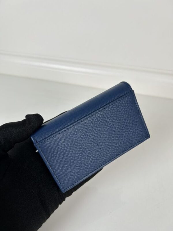 Replica Prada Saffiano Wallet Blue - elite superclone designer purse