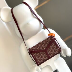 Replica Goyard Minaudière Trunk Bag Bordeaux - realistic designer-inspired fake bag