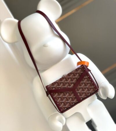 Replica Goyard Minaudière Trunk Bag Bordeaux - realistic designer-inspired fake bag
