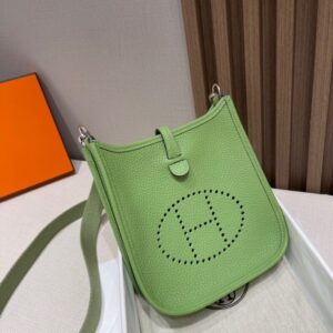 Replica Hermes Evelyne II TPM Light Green - elite superclone designer purse