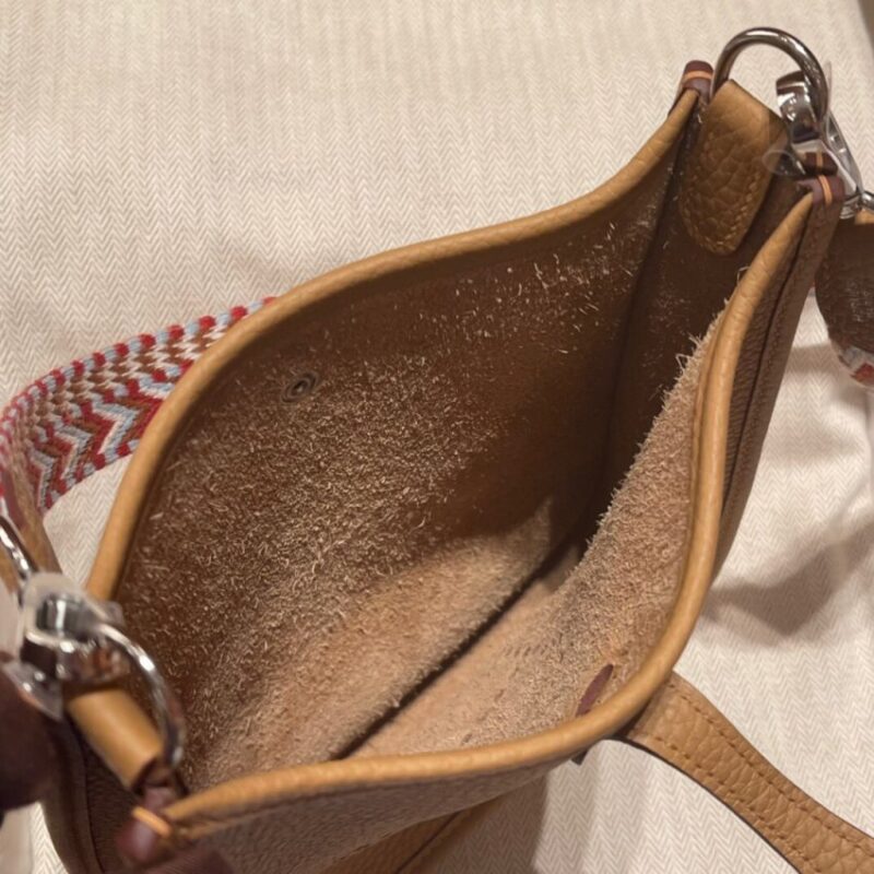 Replica Hermes Evelyne II TPM Brown - premium 1:1 fake handbag model
