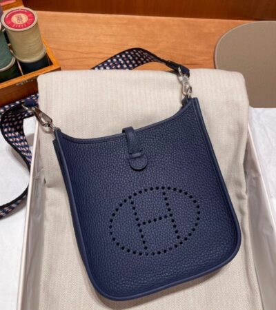 Replica Hermes Evelyne II TPM Black - 1:1 designer replica handbag