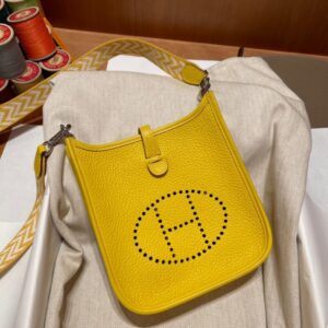 Replica Hermes Evelyne II TPM Yellow - high-end fake designer purse